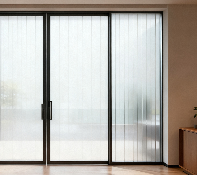 Glazen decoratieve film