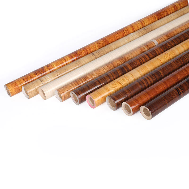Hoogglanzende PVC-film met houtnerf