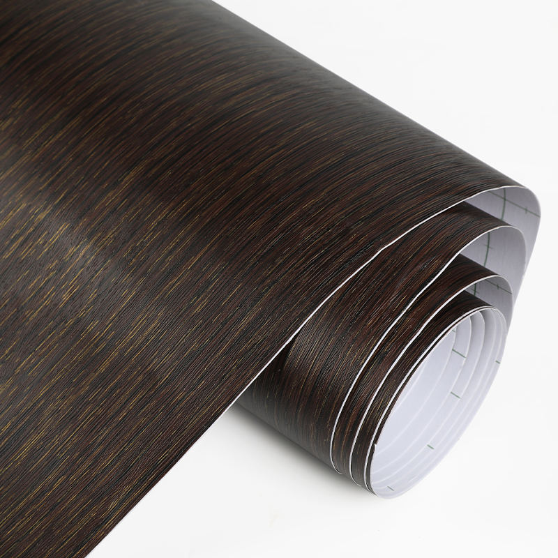 Hoogglanzende PVC-film met houtnerf